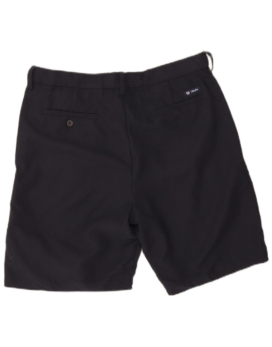 Chaps Mens Chino Shorts W34 Large Black Polyester
