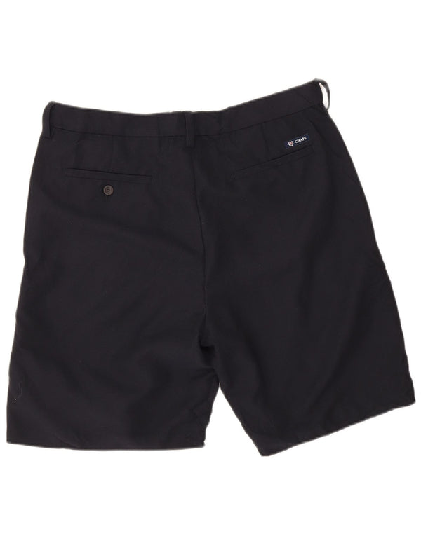 Chaps Mens Chino Shorts W34 Large Black Polyester