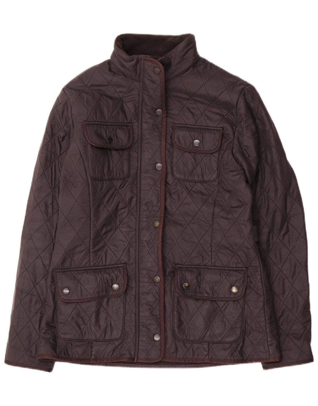 Barbour Womens Quilted Utility Jacket UK 12 Medium Black