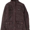 Barbour Womens Quilted Utility Jacket UK 12 Medium Black