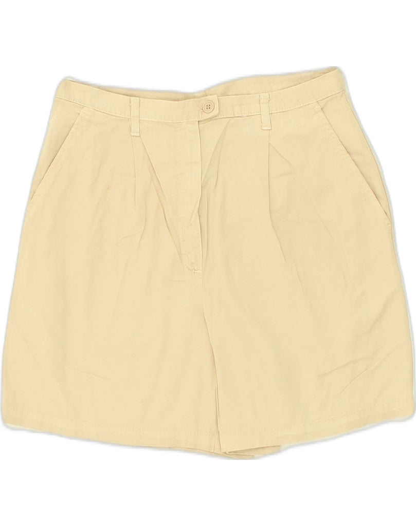 SISLEY Womens High Waist Chino Shorts IT 46 Large W30 Beige Cotton | Vintage Sisley | Thrift | Second-Hand Sisley | Used Clothing | Messina Hembry 