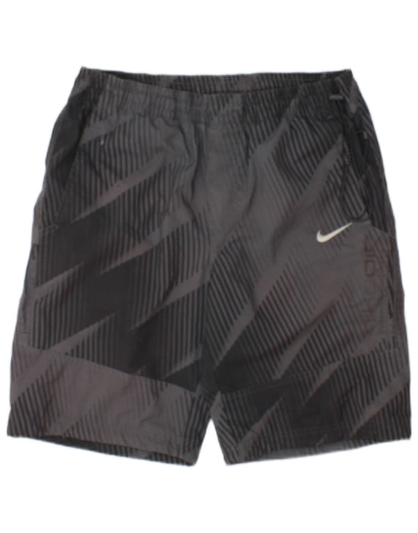 Nike Mens Sport Shorts UK 26/28 Small  Grey Geometric Polyester