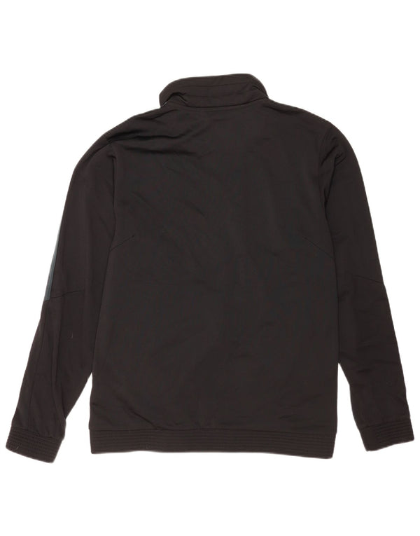 Adidas Mens Tracksuit Top Jacket UK 40/42 Medium Black Polyester