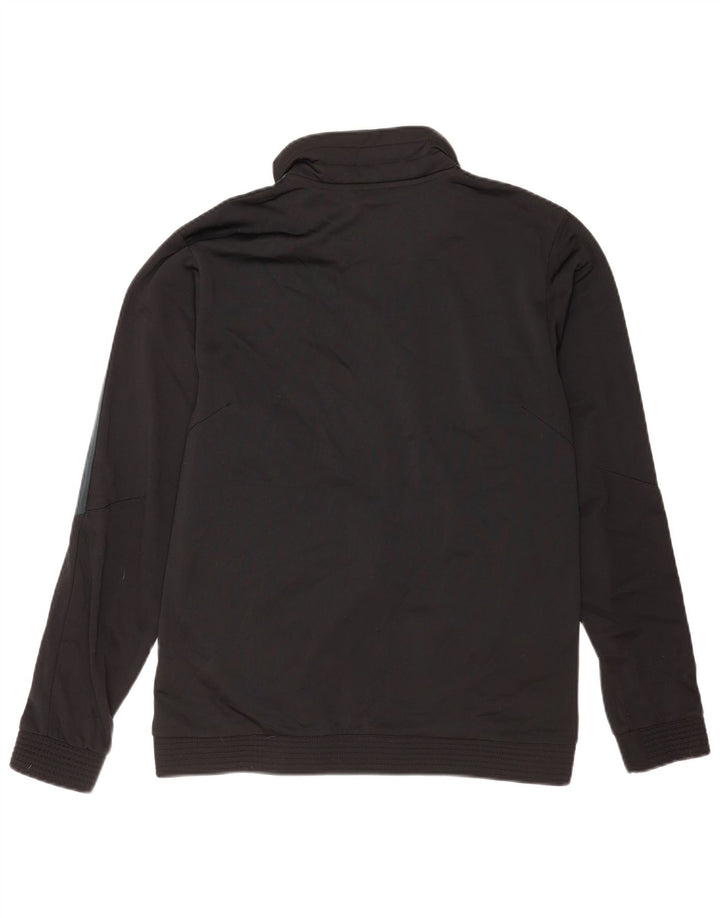 Adidas Mens Tracksuit Top Jacket UK 40/42 Medium Black Polyester