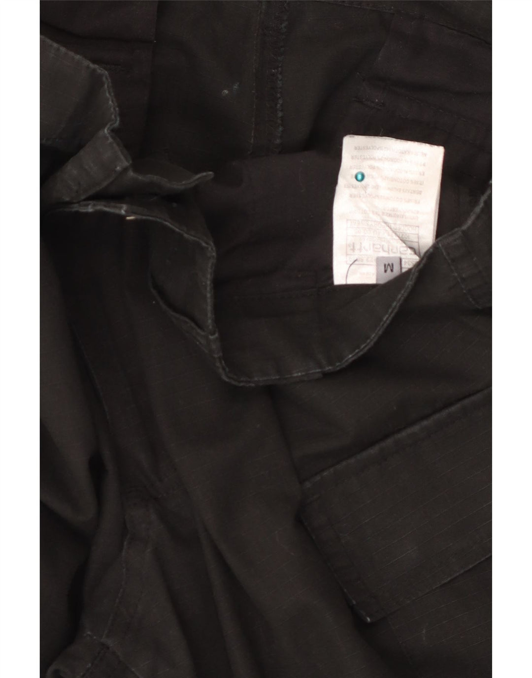 Carhartt Mens Cargo Trousers Medium W34 L29 Black Cotton