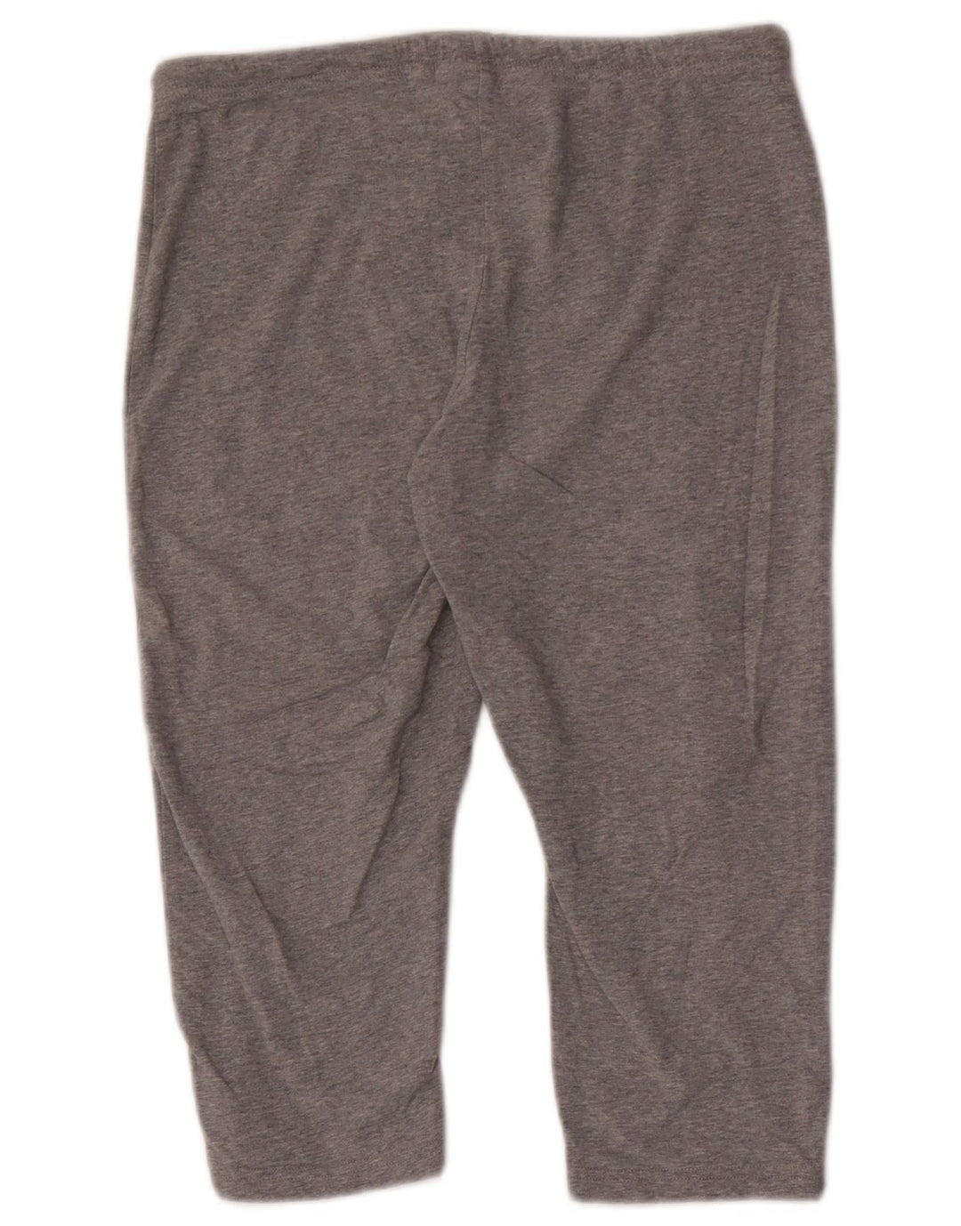 ASICS Womens Capri Tracksuit Trousers UK 12 Medium  Grey Flecked Cotton
