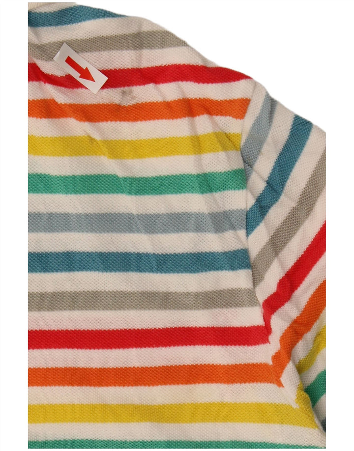Lacoste Mens Polo Shirt Size 6 XL Multicoloured Striped Cotton