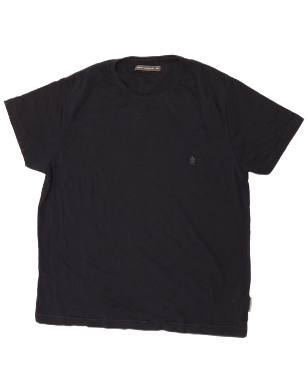 French Connection Mens T-Shirt Top 2XL Black Cotton