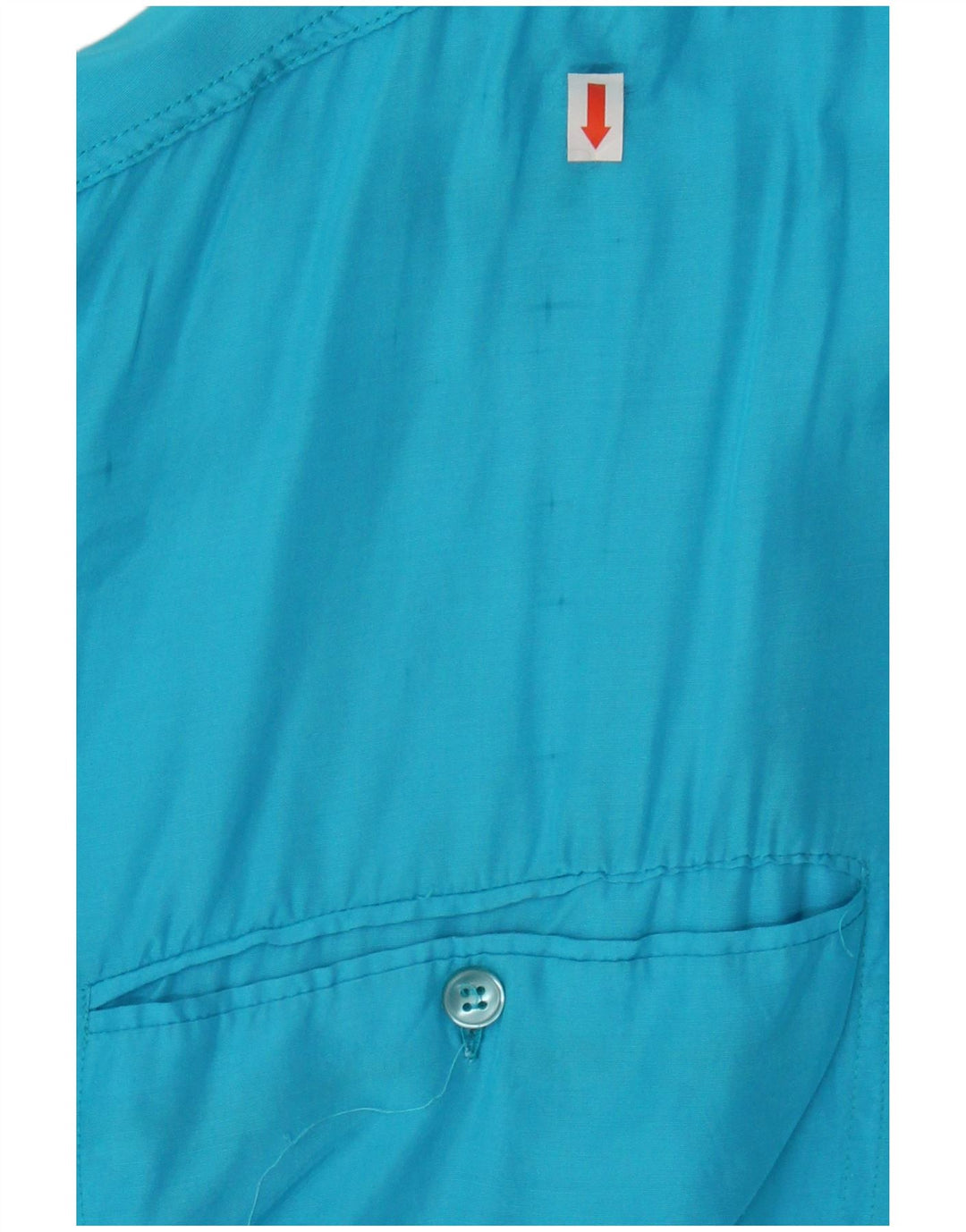 STEFANEL Womens Oversized Short Sleeve Shirt UK 10 Small Blue Viscose
