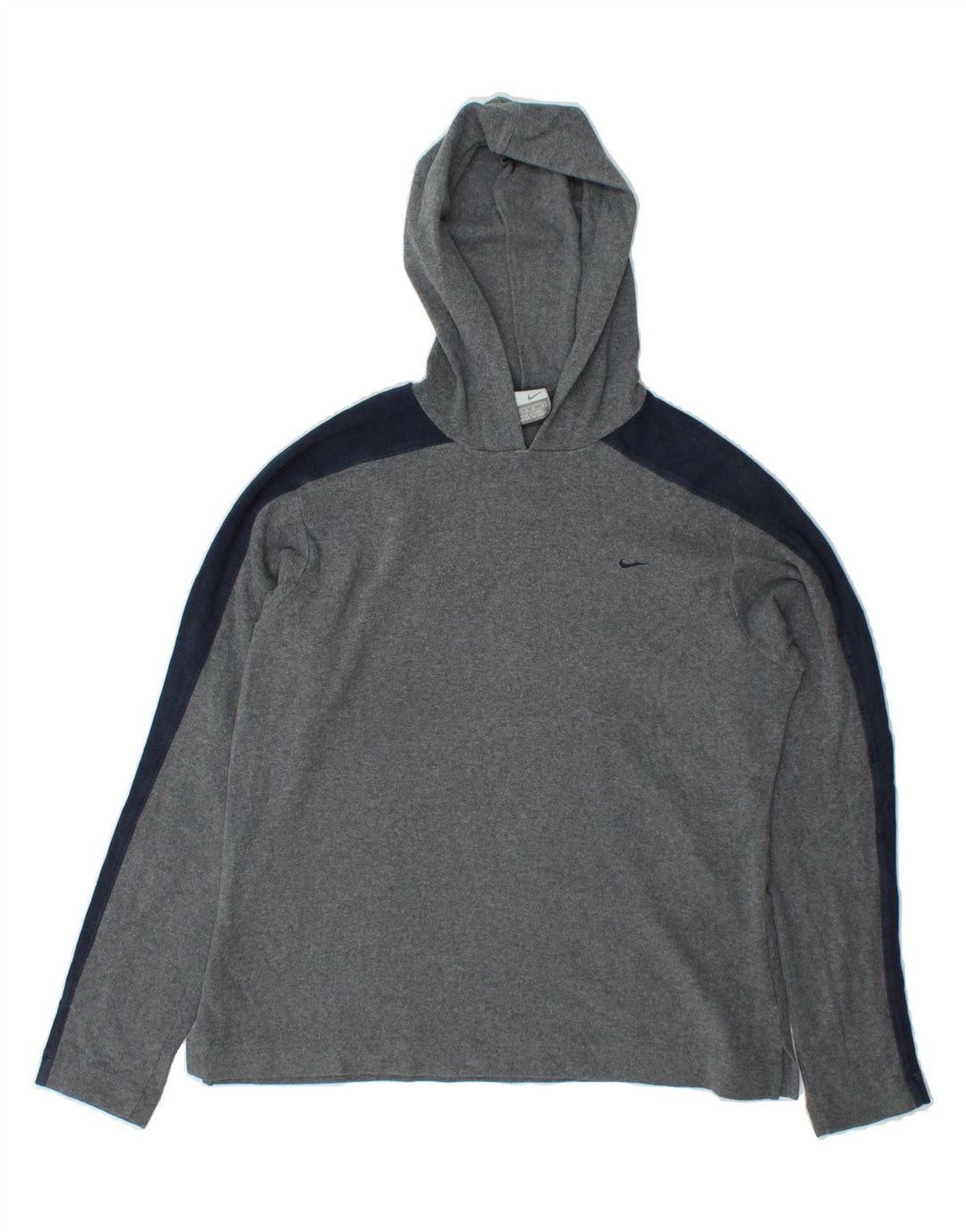NIKE Womens Hoodie Jumper UK 14 Medium Grey Cotton Vintage Nike and Second-Hand Nike from Messina Hembry 