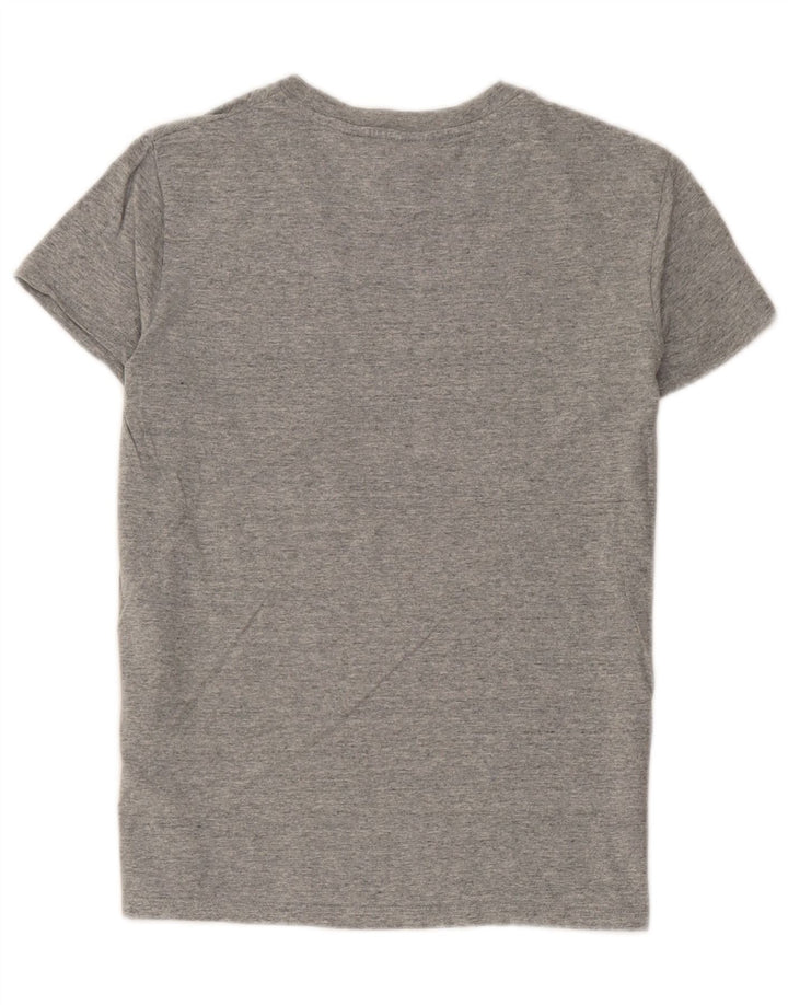 Levi's Womens T-Shirt Top UK 12 Medium Grey Flecked Cotton
