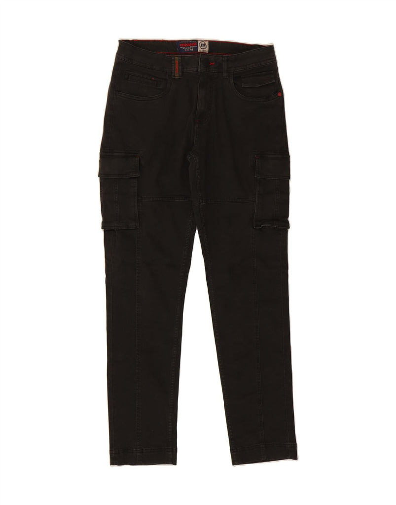 MISTRAL Mens Slim Cargo Trousers IT 48 Medium W32 L32 Grey Cotton Vintage Mistral and Second-Hand Mistral from Messina Hembry 