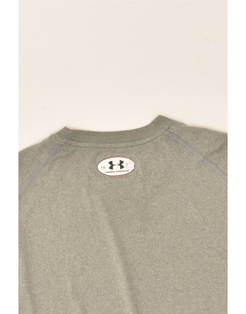 UNDER ARMOUR Mens Graphic T-Shirt Top Large Grey Polyester | Vintage Under Armour | Thrift | Second-Hand Under Armour | Used Clothing | Messina Hembry 