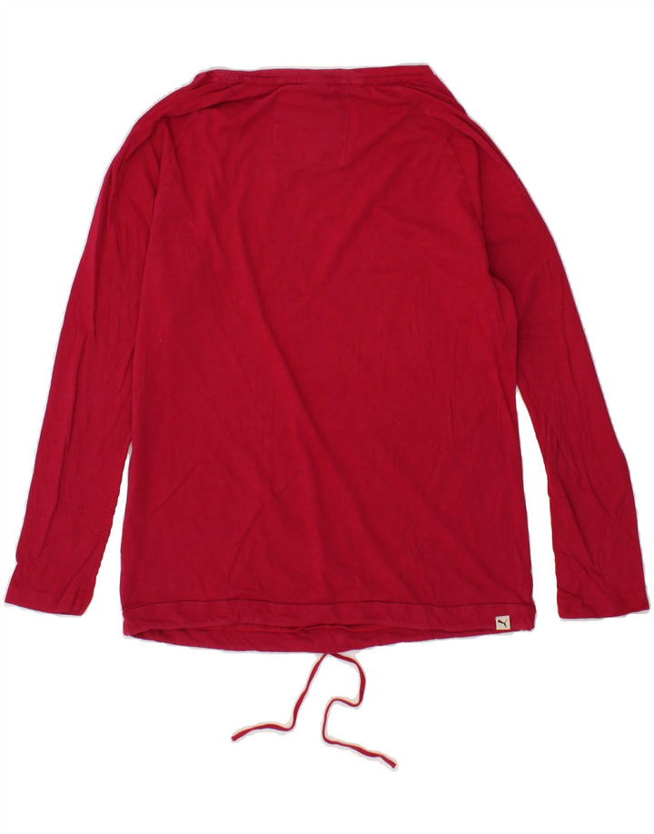 PUMA Womens Top Long Sleeve UK 12 Medium  Red Vintage Puma and Second-Hand Puma from Messina Hembry 