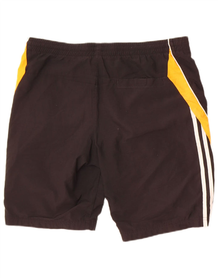 Adidas Boys Sport Shorts 12-13 Years  Black Colourblock Polyester