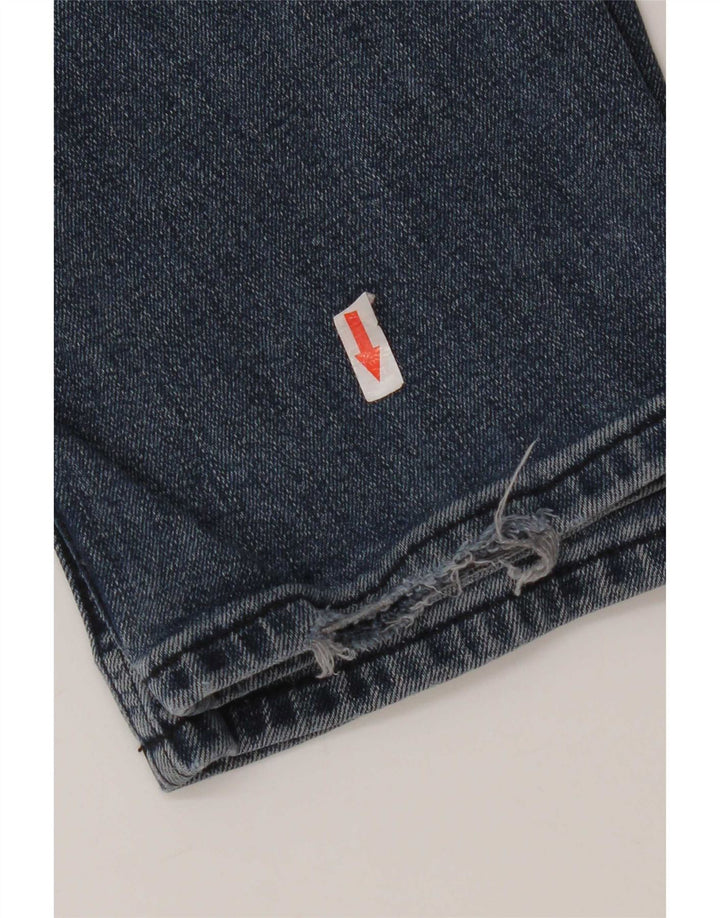 Wrangler Mens Slim Jeans W32 L32 Navy Blue Cotton