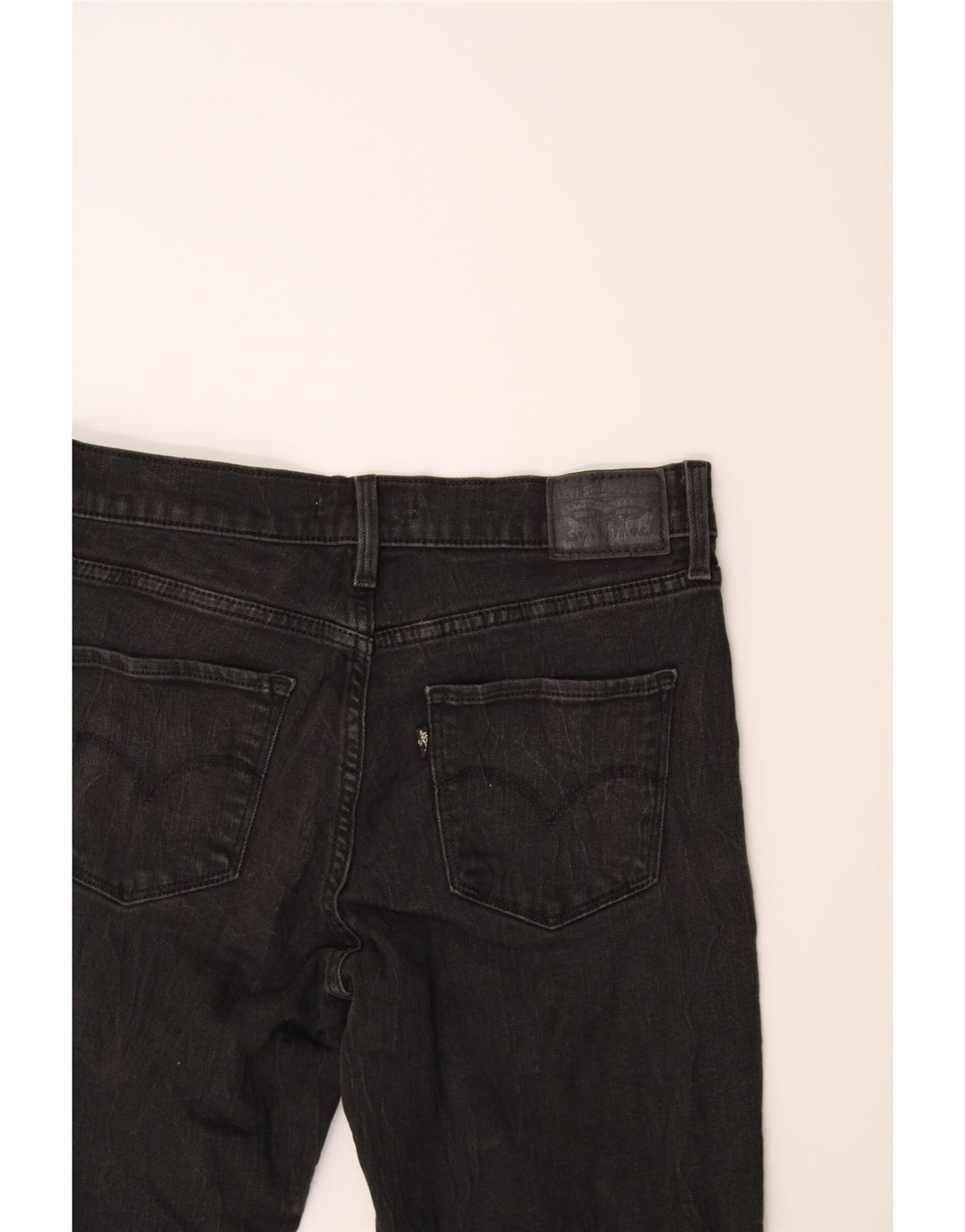 LEVI'S Womens 312 Slim Jeans W27 L28 Black Cotton Vintage Levi's and Second-Hand Levi's from Messina Hembry 