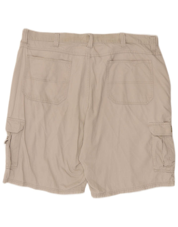 Wrangler Mens Cargo Shorts W42 2XL Beige Cotton