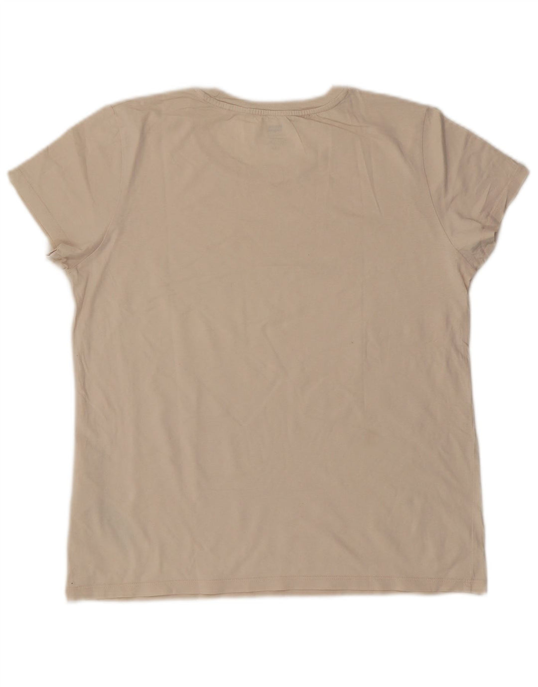 Levi's Womens Graphic T-Shirt Top Large Beige Cotton