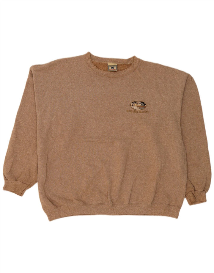Lee Mens Sweatshirt Jumper Large Beige