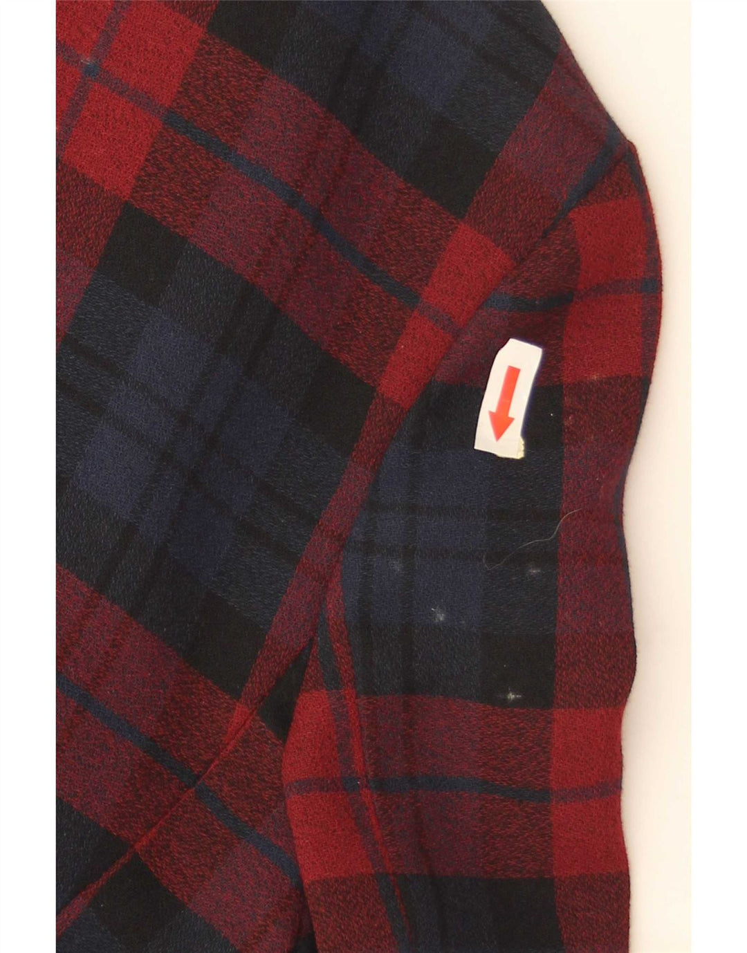 C & A Girls 4 Button Blazer Jacket 11-12 Years Red Check Polyester
