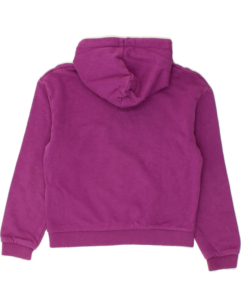 GUESS Girls Graphic Hoodie Jumper 11-12 Years Purple Cotton | Vintage Guess | Thrift | Second-Hand Guess | Used Clothing | Messina Hembry 