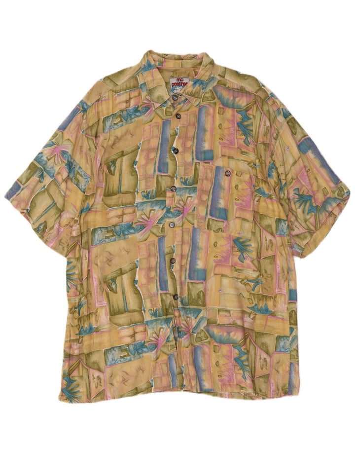 MC PANTHON Mens Shirt Size 41/42 Large Multicoloured Patchwork