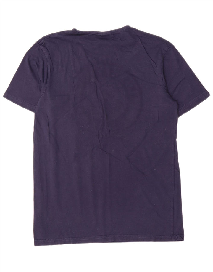 Ellesse Mens Regular Graphic T-Shirt Top Small Navy Blue Cotton