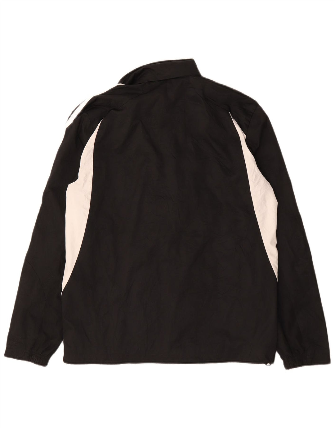 Adidas Mens Rain Jacket UK 36 Small Black Colourblock Polyester