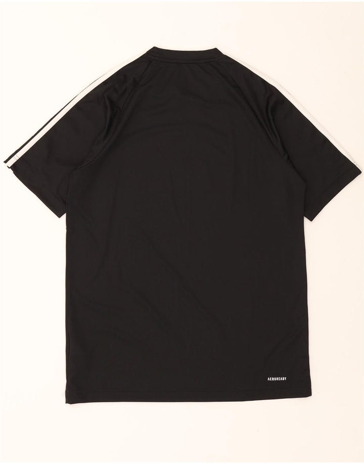 ADIDAS Mens Aeroready T-Shirt Top Small Black Polyester Vintage Adidas and Second-Hand Adidas from Messina Hembry 