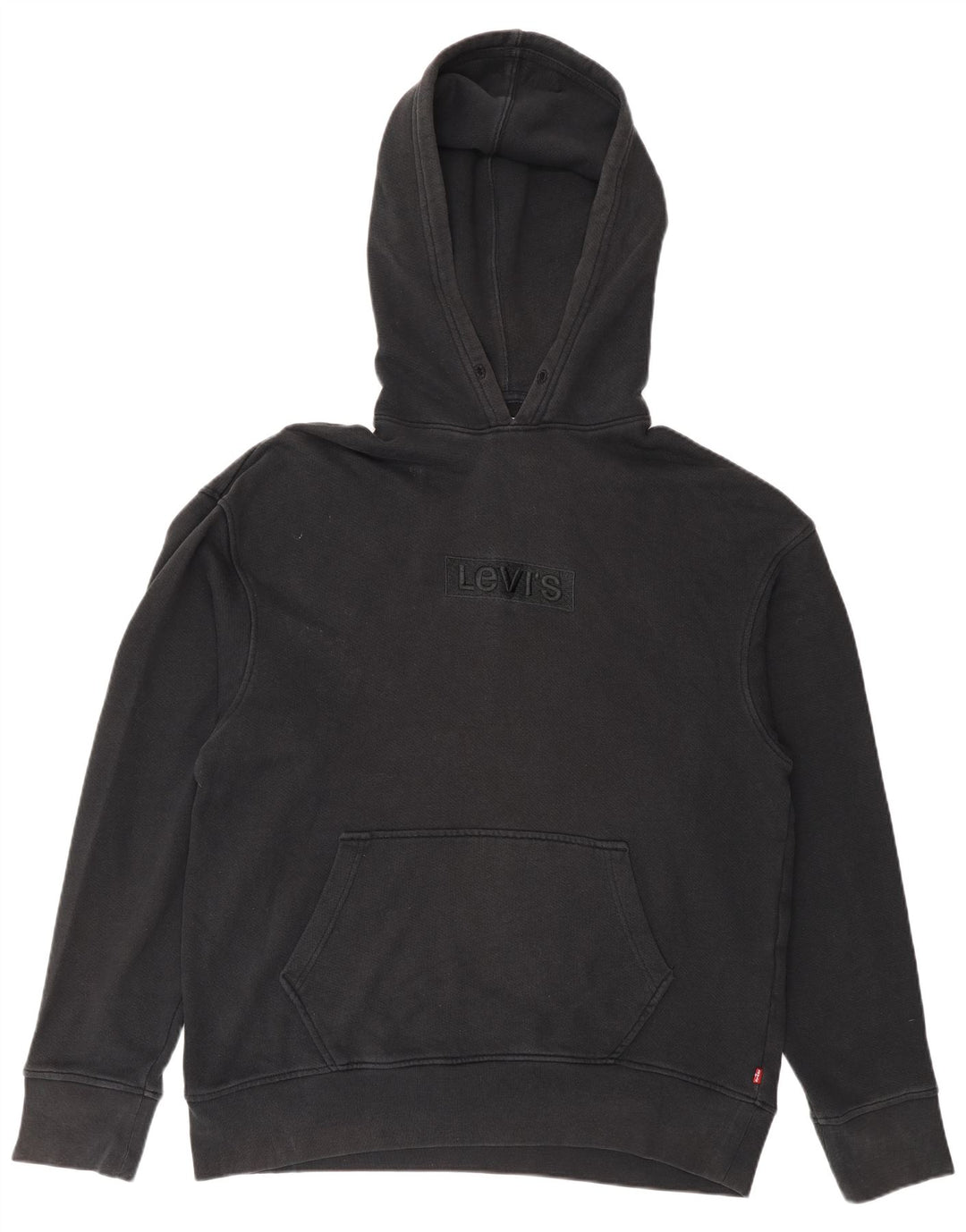 Levi's Mens Graphic Hoodie Jumper Medium Black Cotton