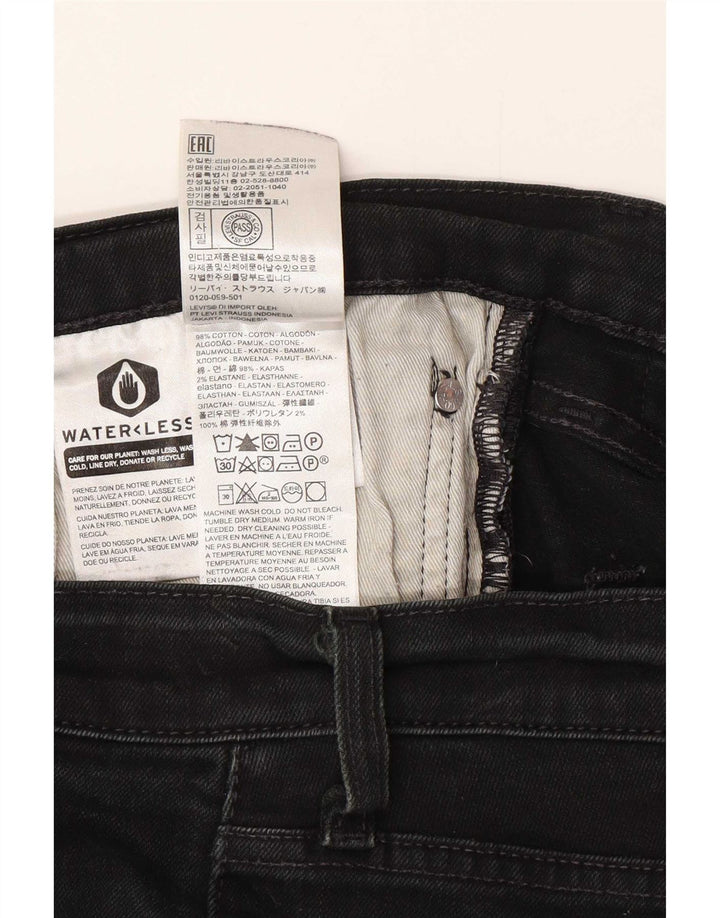 Levi's Mens 511 Denim Shorts W38 XL Black Cotton