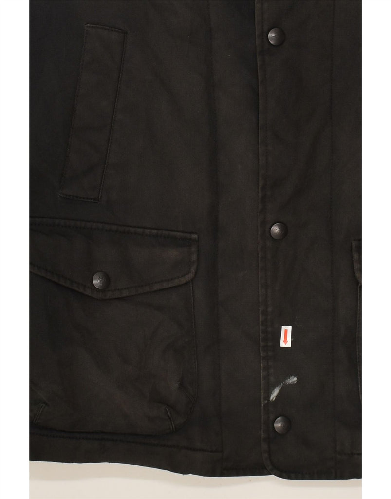 FAY Mens Windbreaker Jacket UK 36 Small Black Cotton | Vintage Fay | Thrift | Second-Hand Fay | Used Clothing | Messina Hembry 