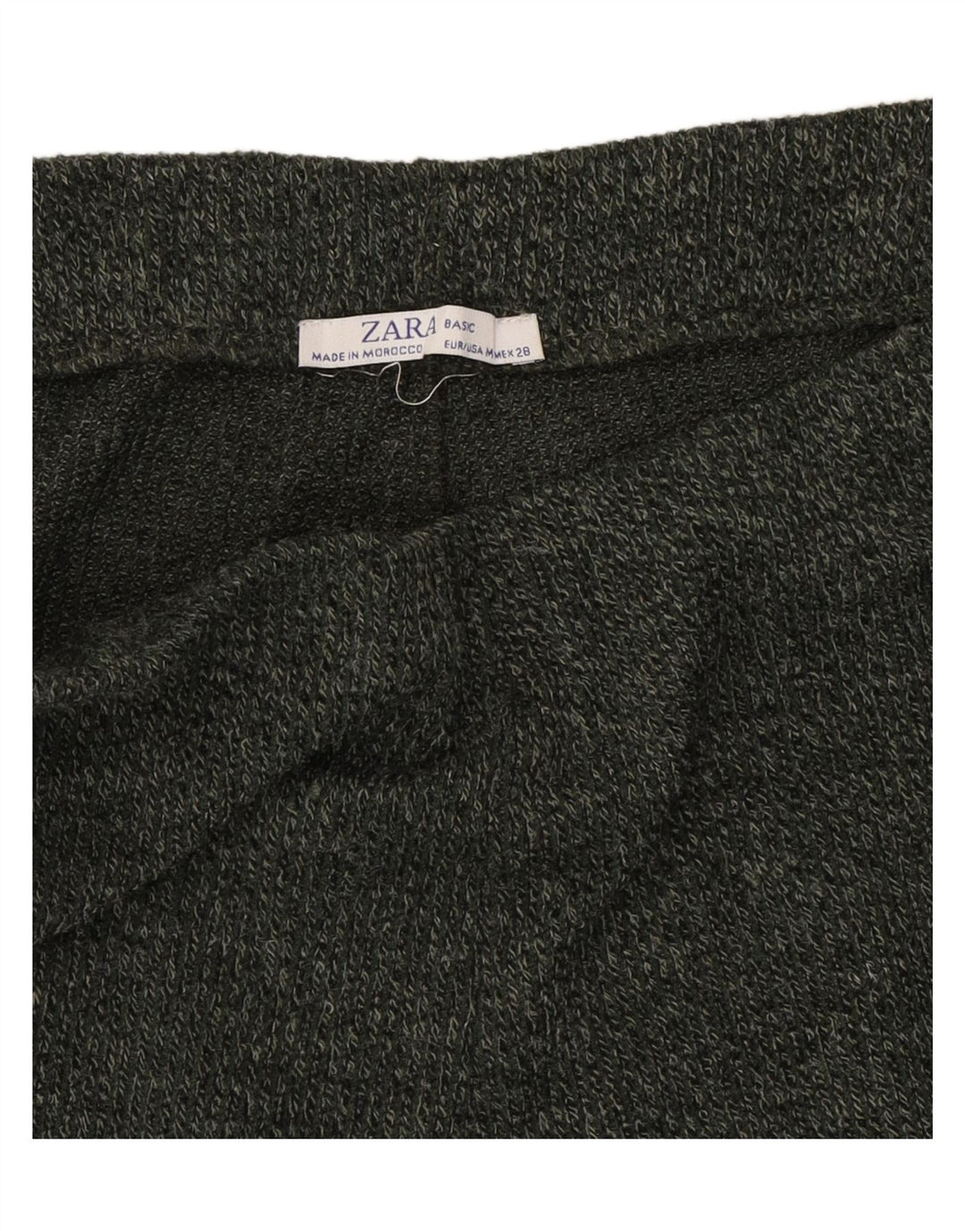 ZARA Womens Knit Tracksuit Trousers UK 14 Medium  Green Flecked Vintage Zara and Second-Hand Zara from Messina Hembry 
