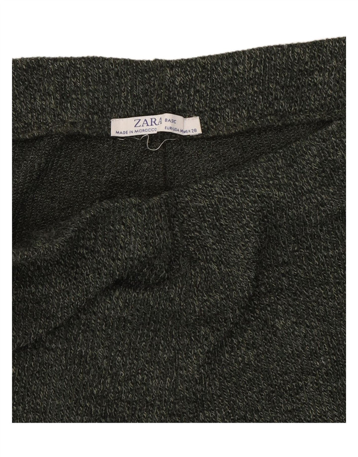 ZARA Womens Knit Tracksuit Trousers UK 14 Medium  Green Flecked Vintage Zara and Second-Hand Zara from Messina Hembry 