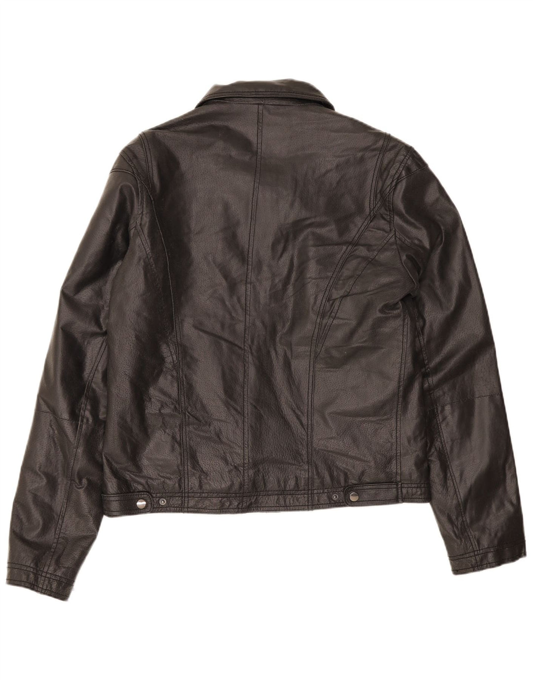 Conbipel Mens Leather Jacket IT 52 Large Black Leather