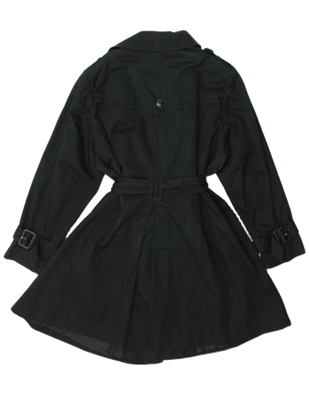 Marks & Spencer Womens Trench Coat UK 22 XL  Navy Blue Cotton