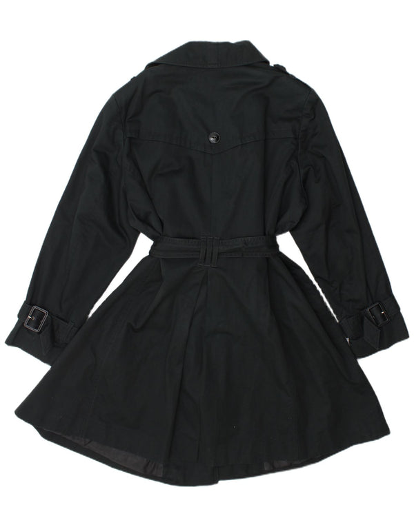 Marks & Spencer Womens Trench Coat UK 22 XL  Navy Blue Cotton
