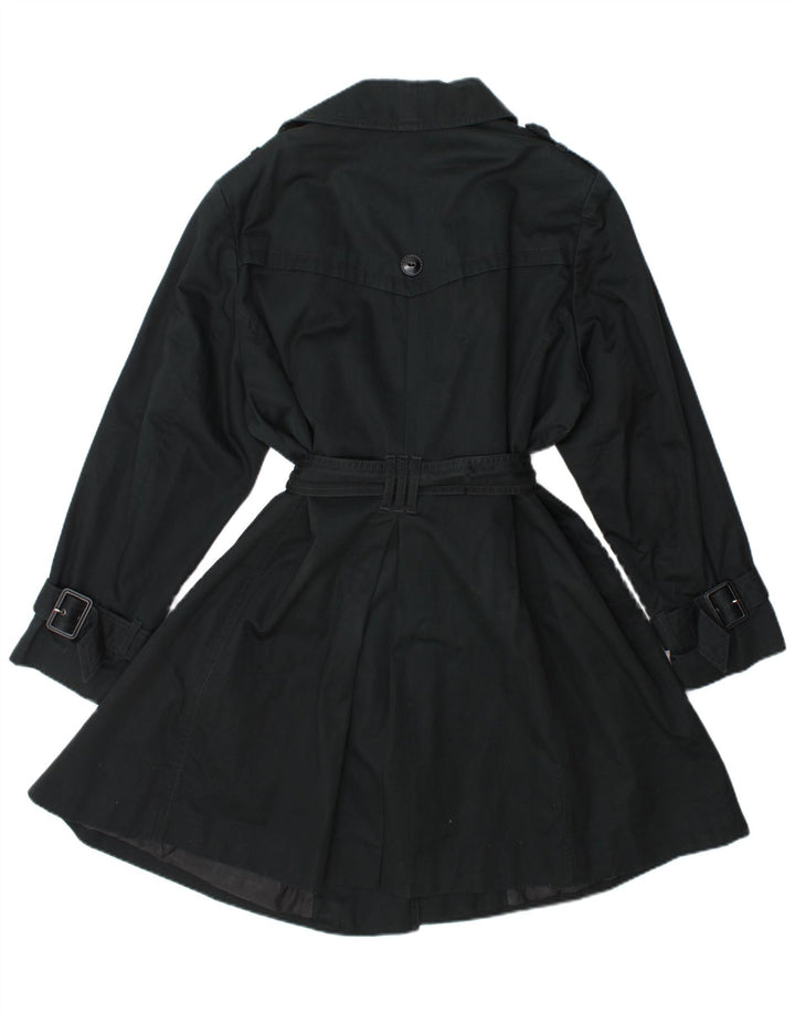 Marks & Spencer Womens Trench Coat UK 22 XL  Navy Blue Cotton