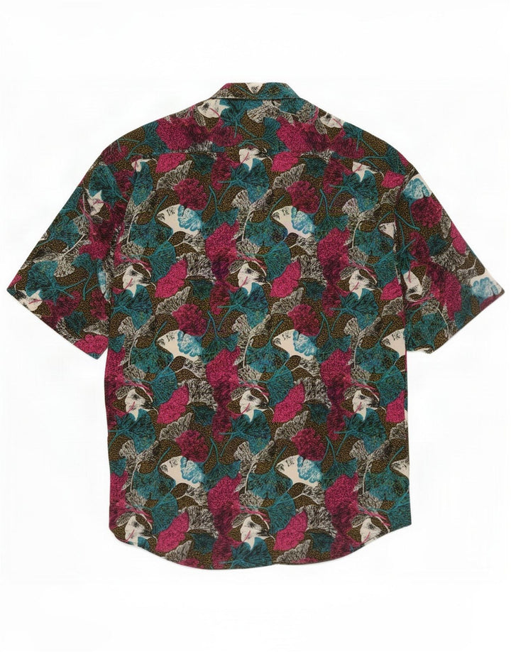 Ciaps Mens Short Sleeve Shirt Small Multicoloured Floral
