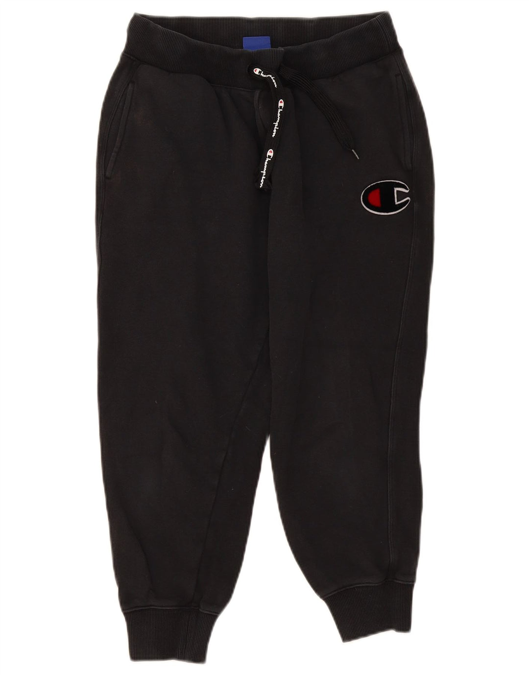 Champion Womens Graphic Tracksuit Trousers Joggers UK 12 Medium Black