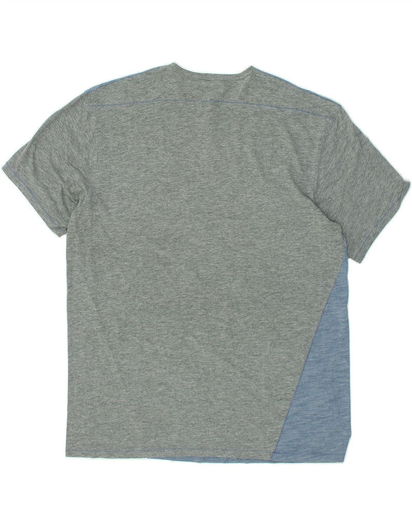 VOLCOM Mens T-Shirt Top 2XL Grey Colourblock | Vintage Volcom | Thrift | Second-Hand Volcom | Used Clothing | Messina Hembry 