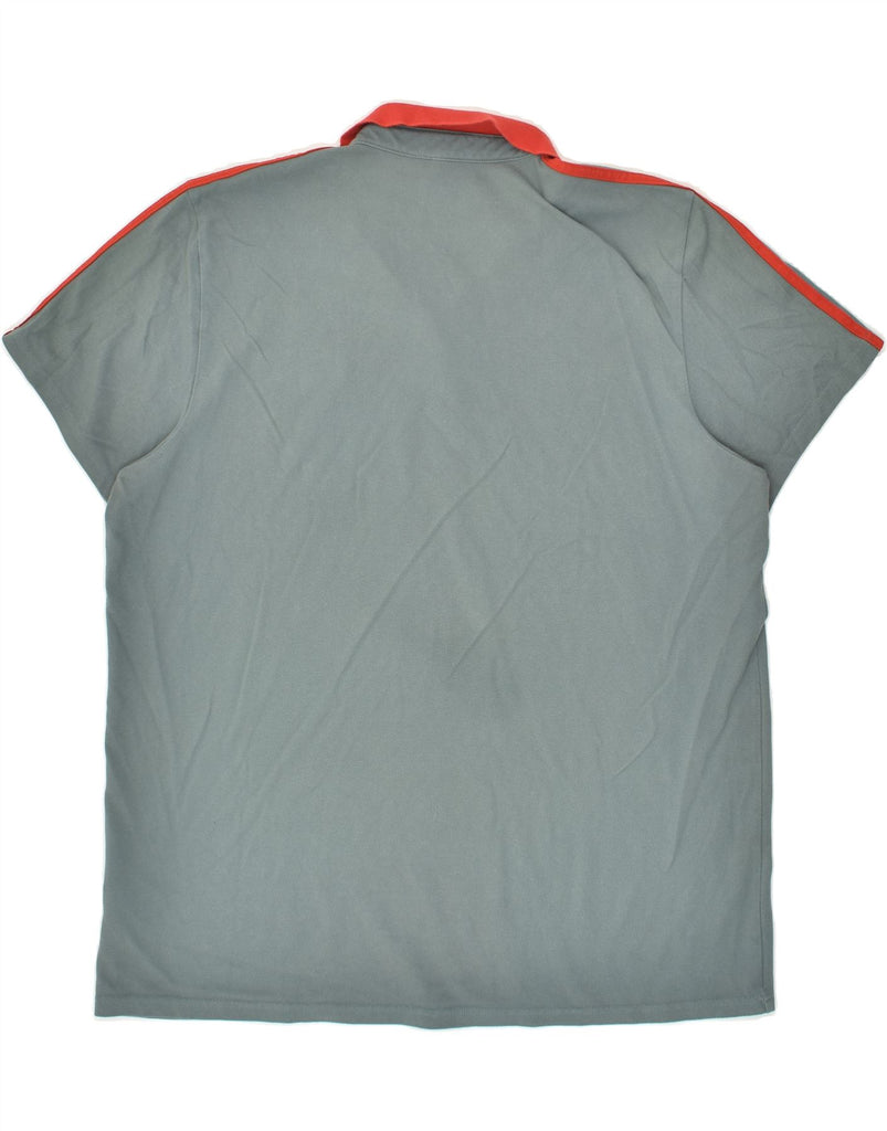 ADIDAS Mens Polo Shirt 3XL Grey Cotton | Vintage Adidas | Thrift | Second-Hand Adidas | Used Clothing | Messina Hembry 