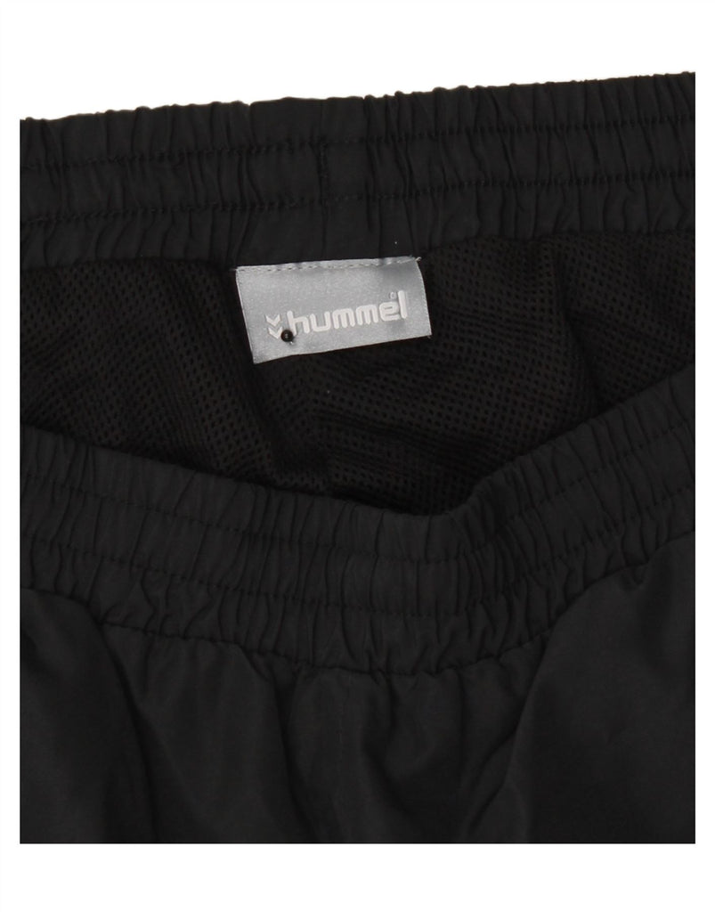 HUMMEL Mens Graphic Tracksuit Trousers XL  Black Colourblock Polyester Vintage Hummel and Second-Hand Hummel from Messina Hembry 