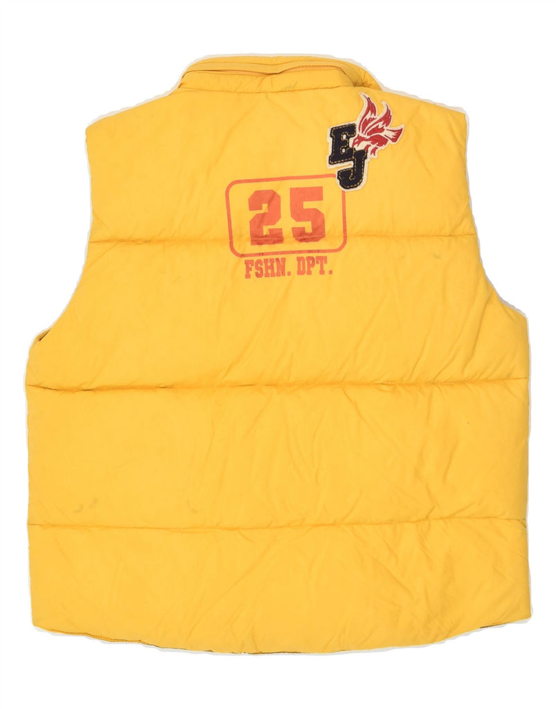 ENERGIE Boys Graphic Padded Gilet 12-13 Years Yellow Polyamide | Vintage Energie | Thrift | Second-Hand Energie | Used Clothing | Messina Hembry 