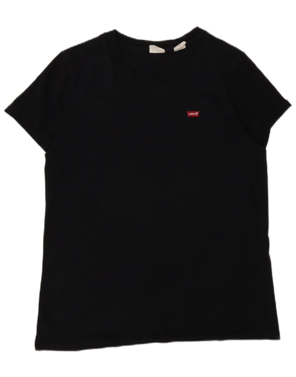 Levi's Womens T-Shirt Top UK 14 Medium Black