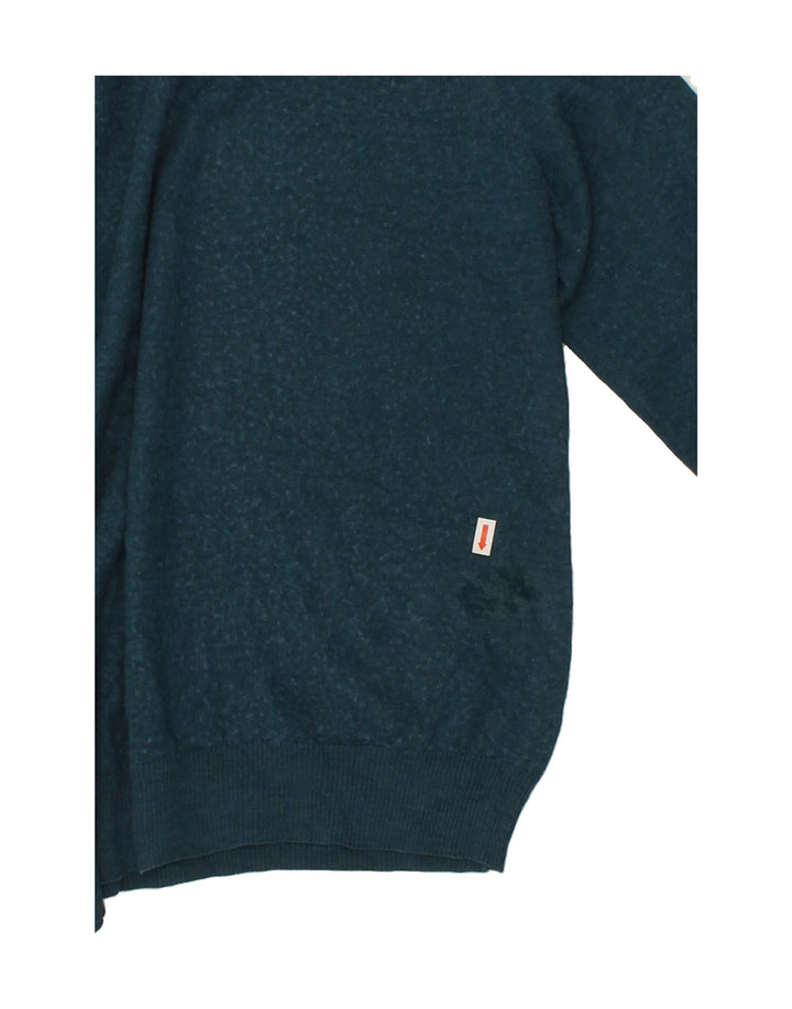 CALVIN KLEIN Womens Crew Neck Jumper Sweater UK 14 Medium Blue Acrylic Vintage Calvin Klein and Second-Hand Calvin Klein from Messina Hembry 