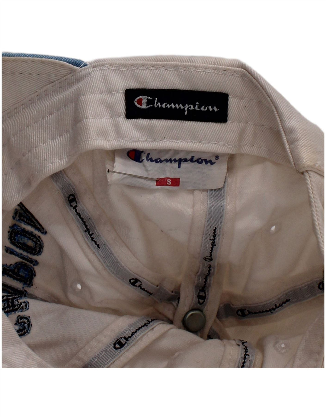 Champion Boys Graphic Baseball Cap 6-7 Years Small White Cotton