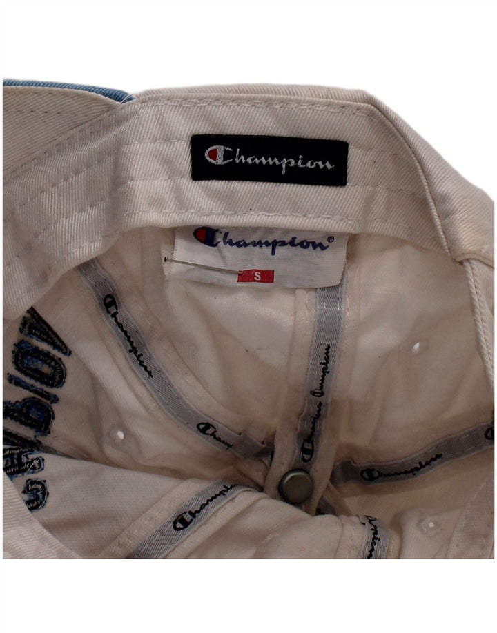 Champion Boys Graphic Baseball Cap 6-7 Years Small White Cotton