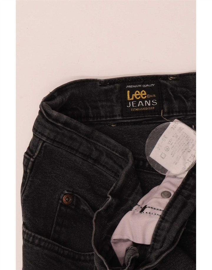 Lee Mens Brooklyn Straight Jeans W36 L30 Grey Cotton